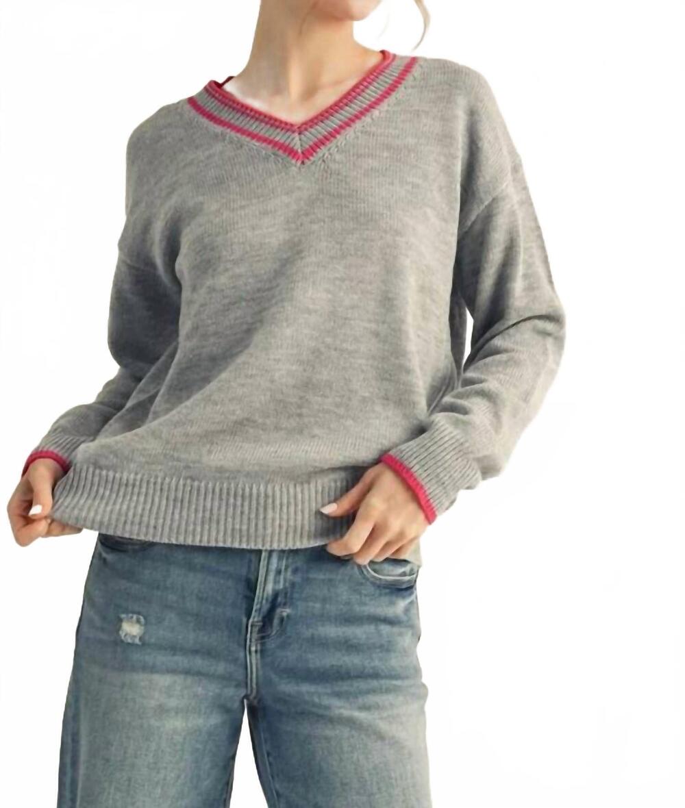 NEW JODIFL stone hill sweater top in grey